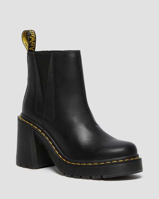 Botines Dr. Martens Spence Flared Mujer Negros MX-71532